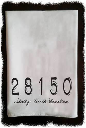 Zip Code City - 30" x 30"