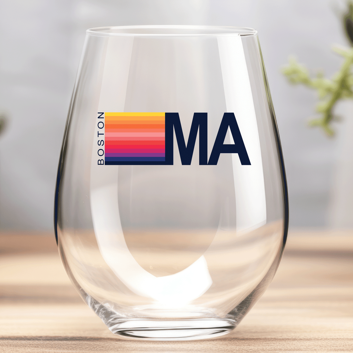 State Stripe - Wine Glass