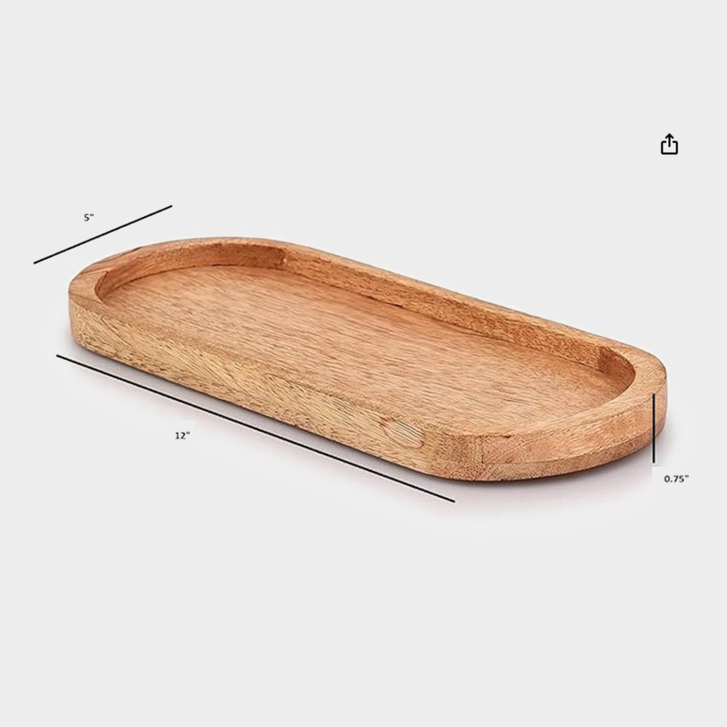 City Line - Oval Wood Tray