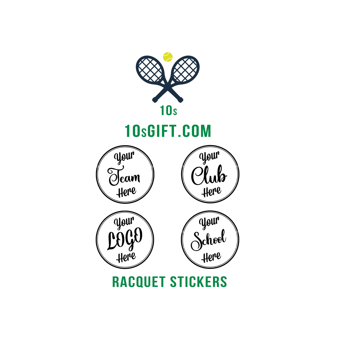 Racquet Spin Stickers