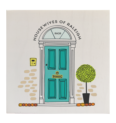 Housewives Watercolor - 8" x 8 x 5/8"