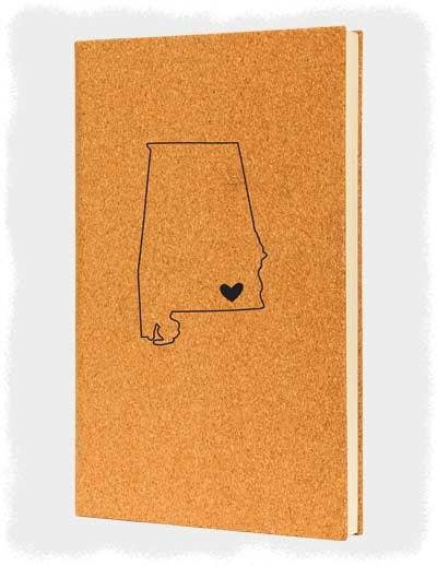 State Shape Heart City - Bookmark
