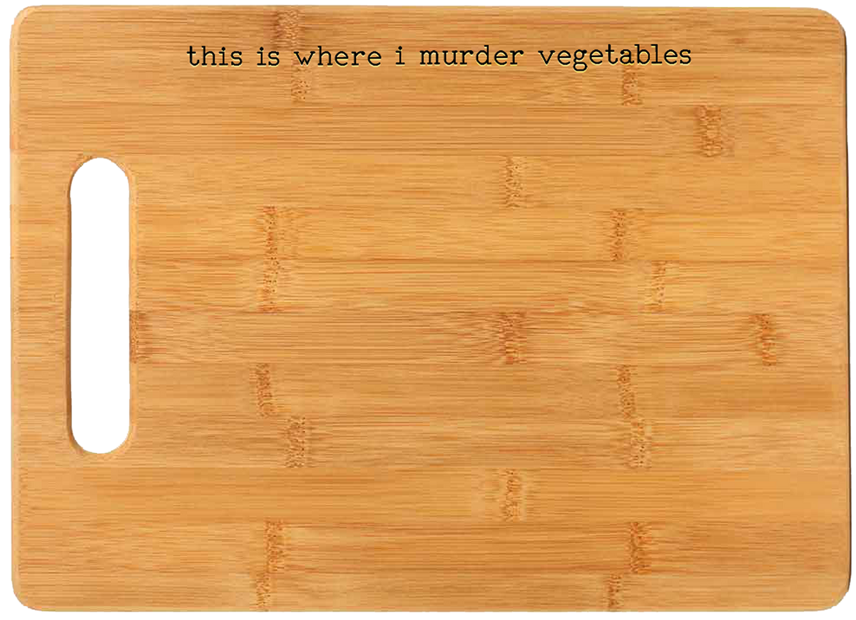 Murder Vegetables - Cutting Board