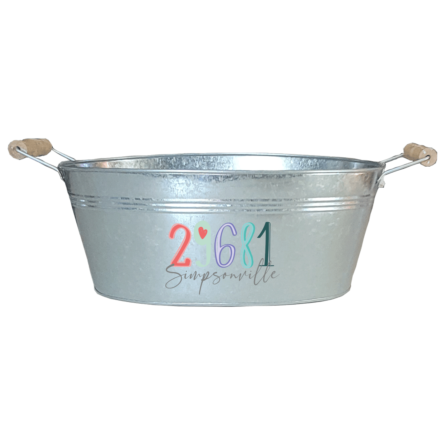 Zip Code Color - Oval Tub