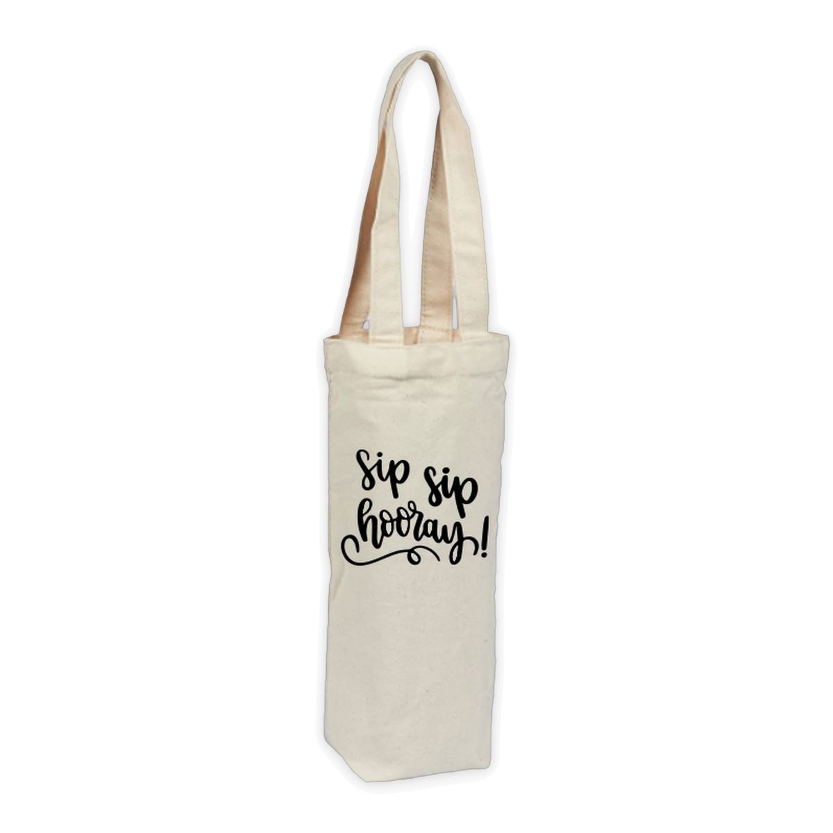Sip Sip Hooray wine bottle bag from Familiar Goods