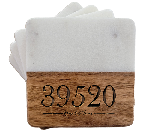 Marble Wood Coaster