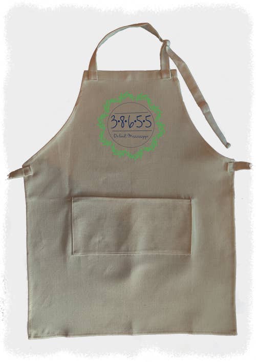 Zip Code Wreath - Apron