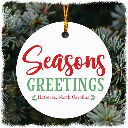 Seasons Greetings - 2 1/2"