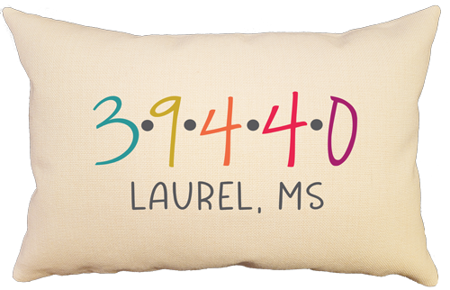 Zip Code Dots - 12" x 18"