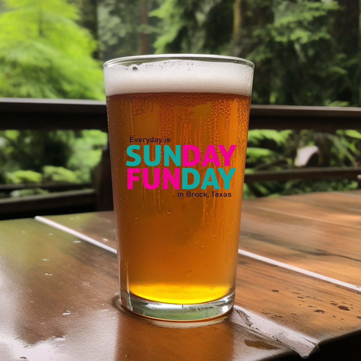 Sunday Funday - Pint Glass