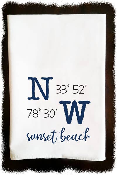 Lat Long Square - 30" x 30"