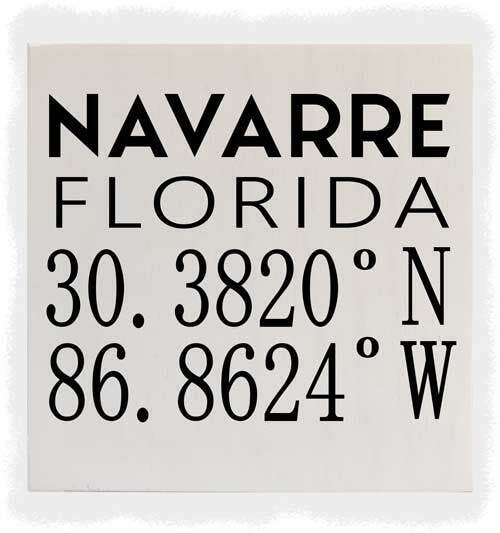 Lat/Long 4 - 8" x 8 x 5/8"