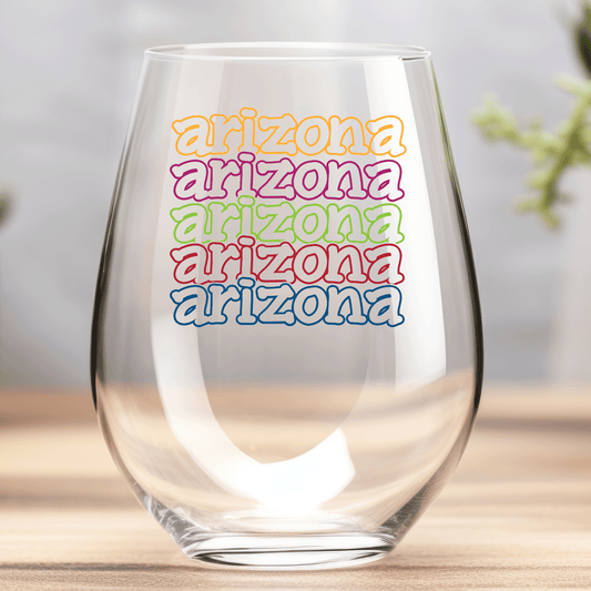 Multi State- Wine Glass