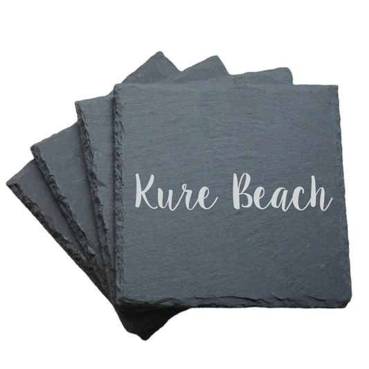 City Script - Slate Coasters