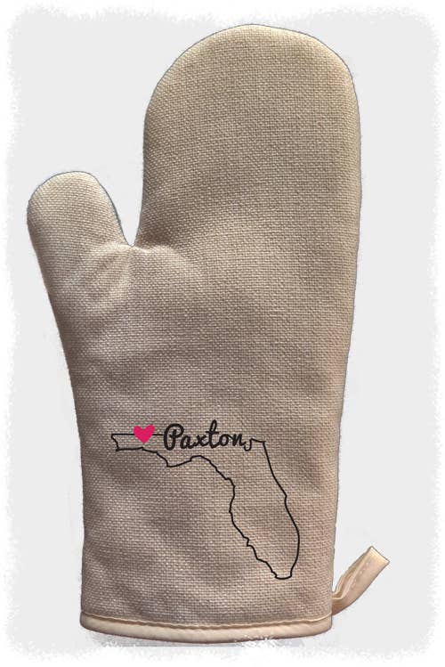 State Shape Heart City - Oven Mitt