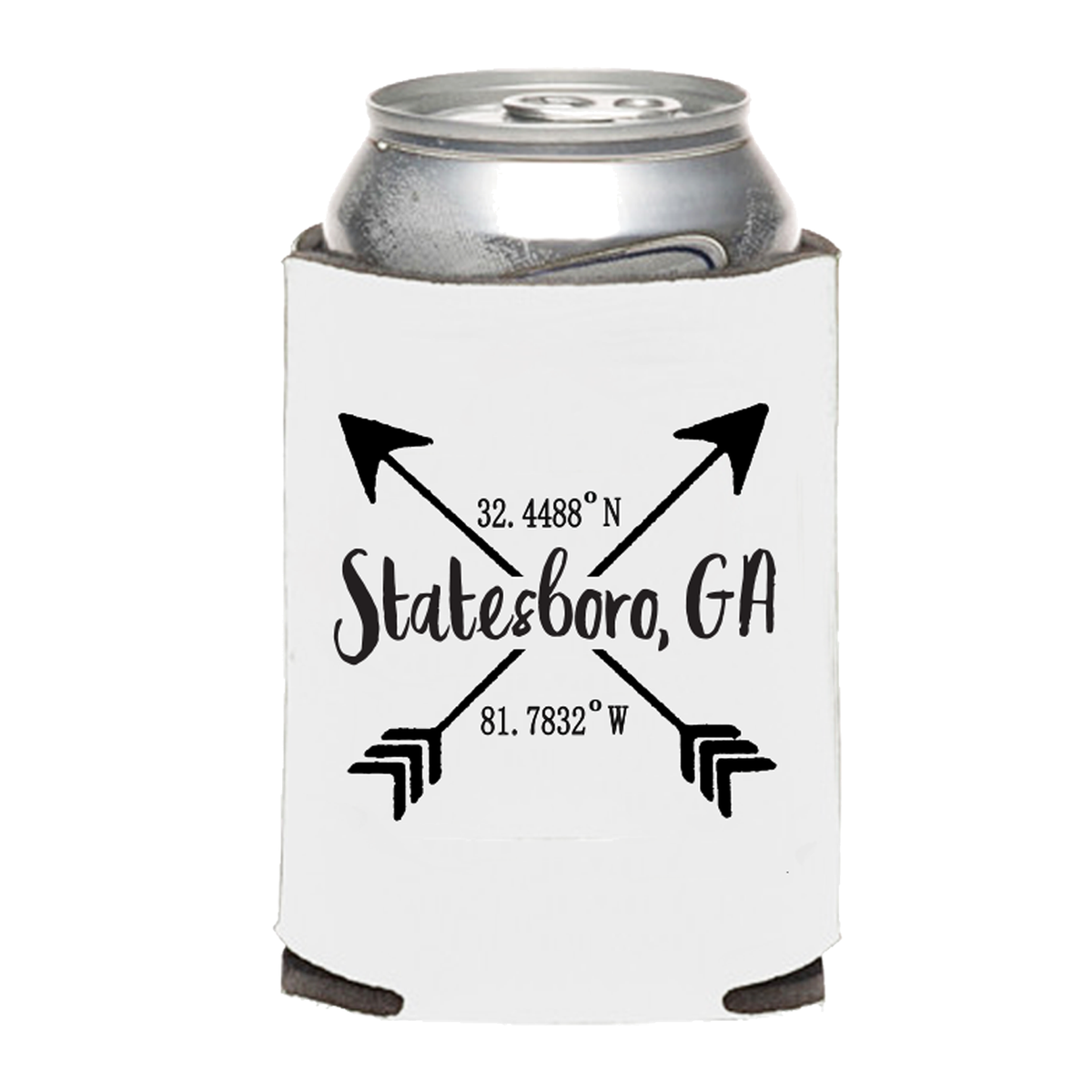 Arrows Lat Long - Koozie