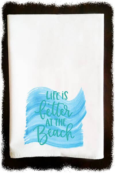 Beach Watercolor-Towel