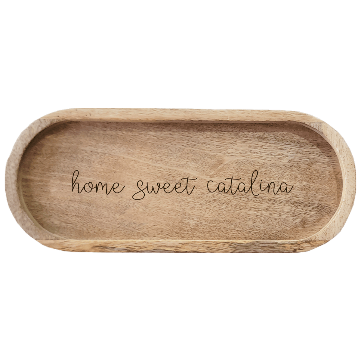Home Sweet City- Oval Wood Tray